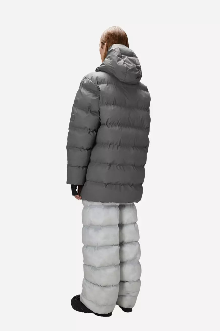 Rains Alta Puffer Parka Gris Talla XL Who killed Bambi?
