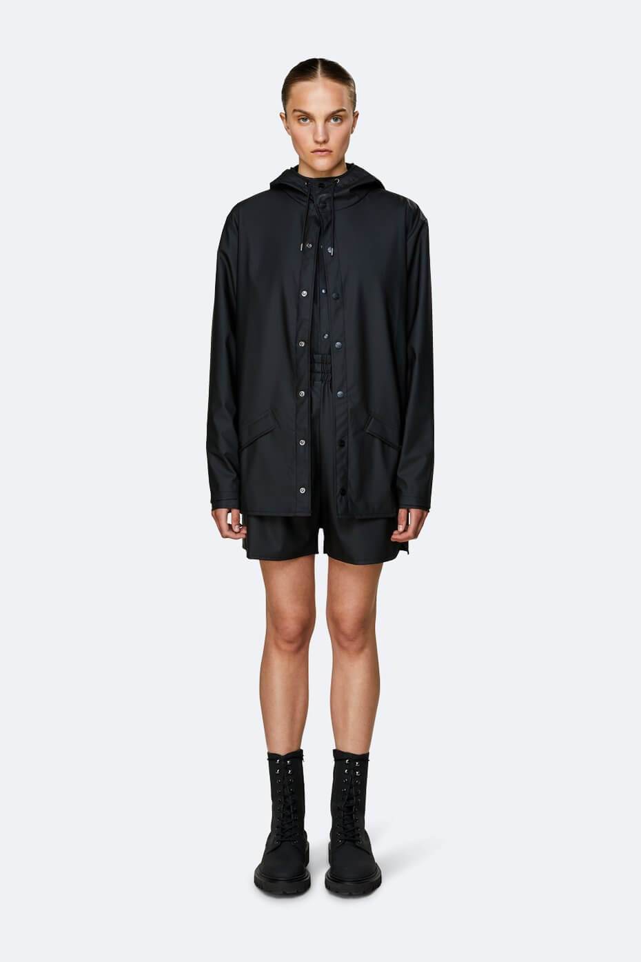 Rains Chubasquero Jacket Negro Who killed Bambi?
