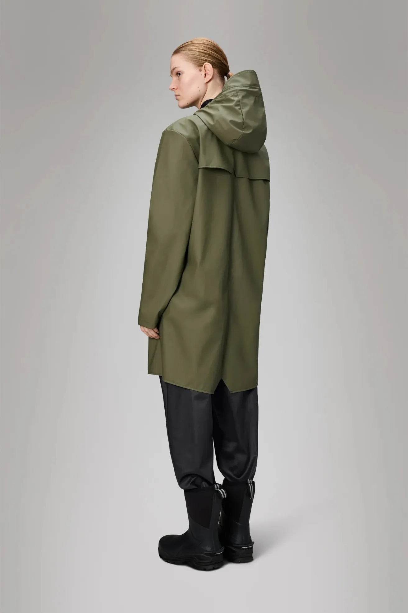 Rains Chubasquero Long Jacket Verde Marsh Who killed Bambi?