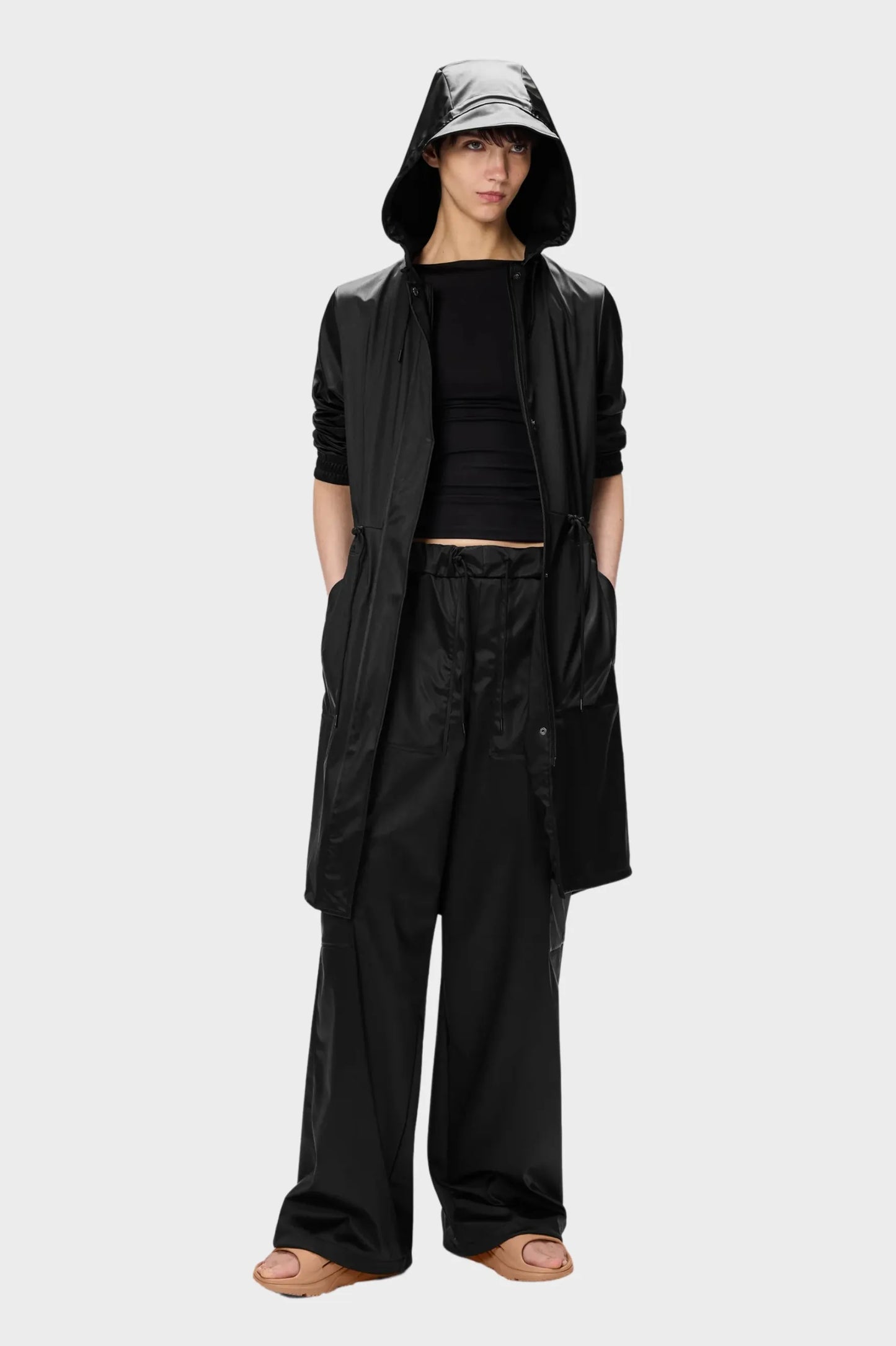 Rains Chubasquero Mujer String W Parka Black Grain Who killed Bambi?