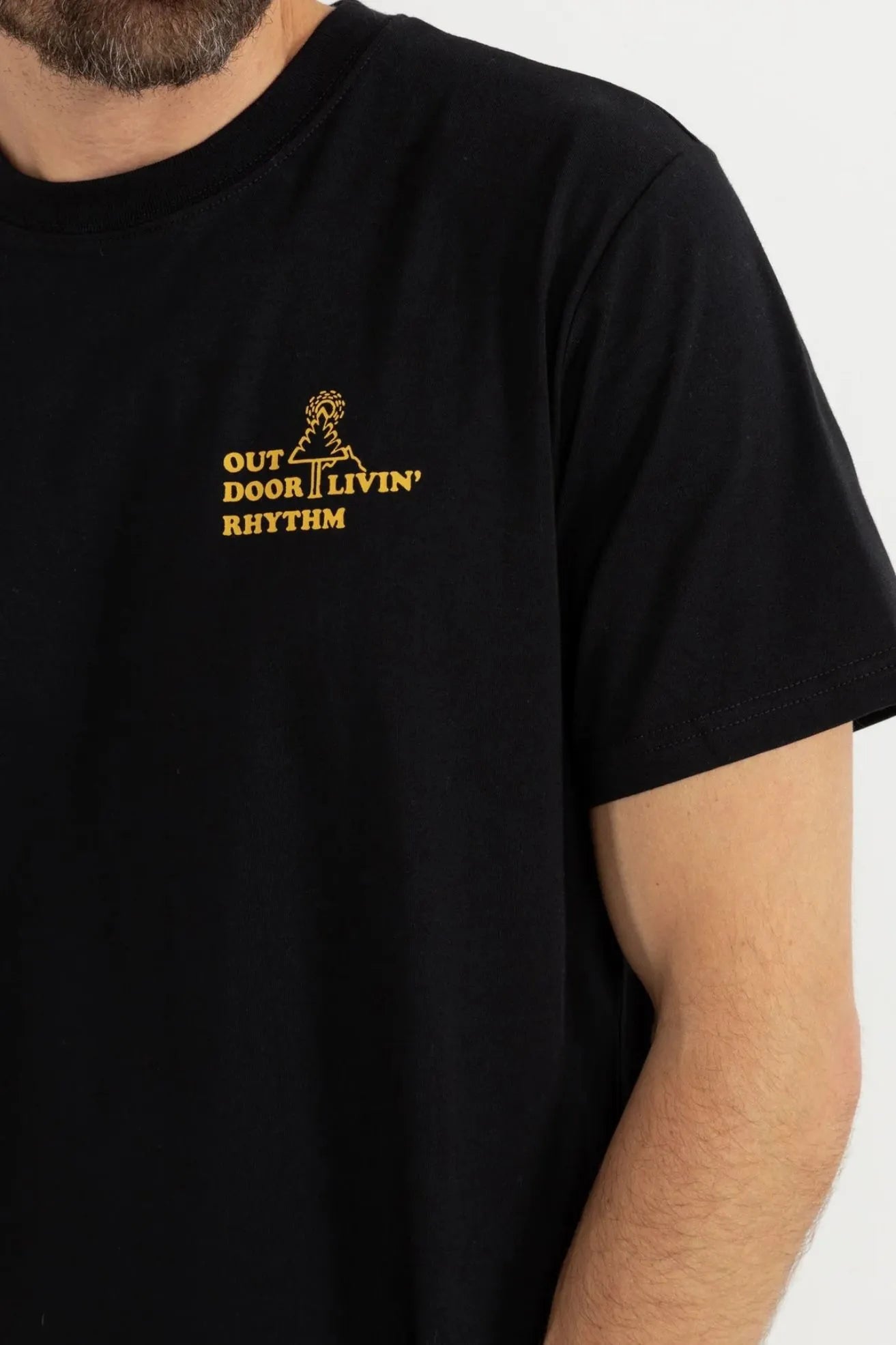 Rhythm Camiseta Hombre Outdoor Livin Negra Who killed Bambi?