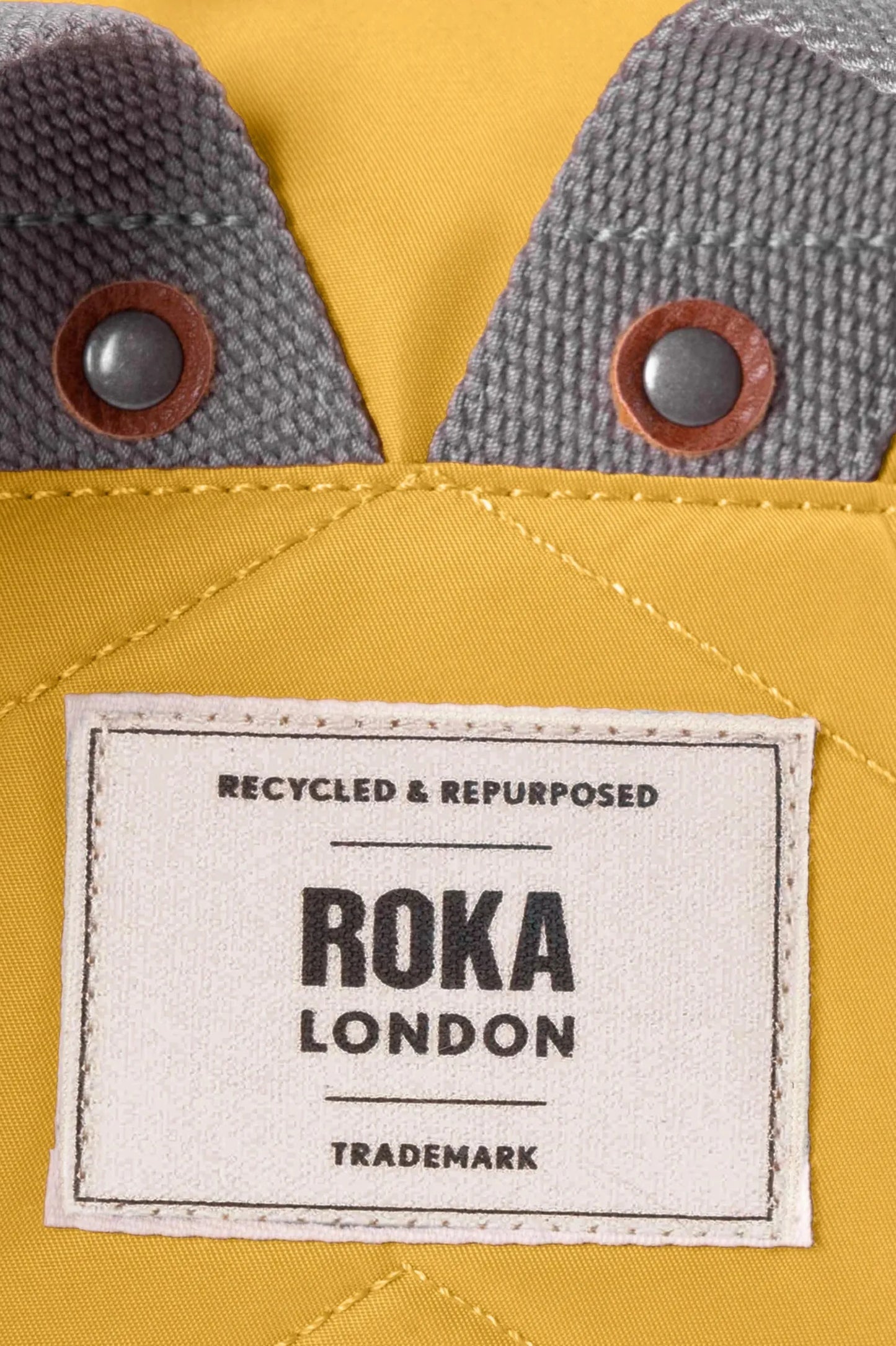 Roka London Mochila Canfield B Recycled Nylon Amarilla Small Who killed Bambi?