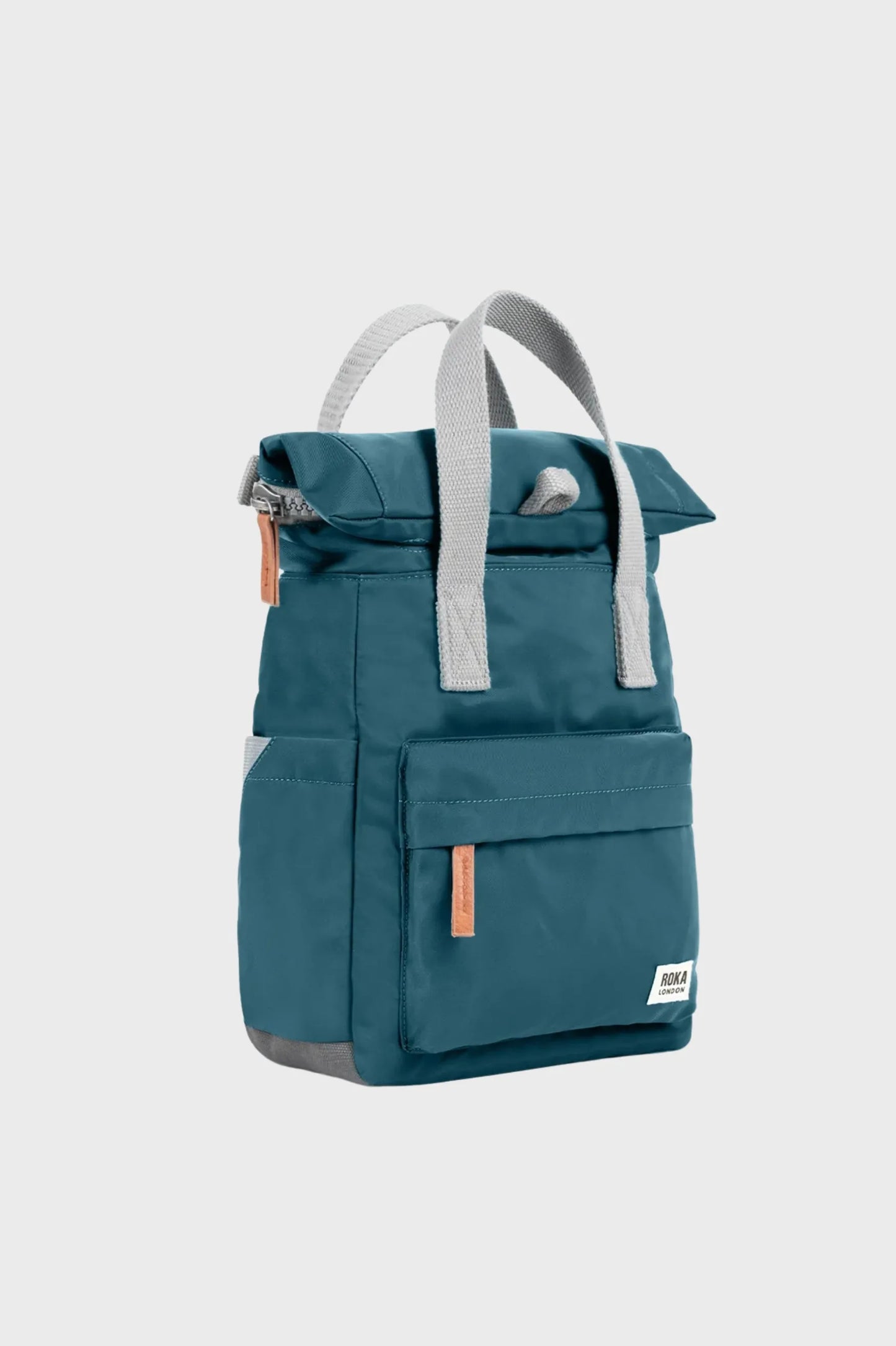 Roka London Mochila Canfield B Recycled Nylon Small Teal Who killed Bambi?