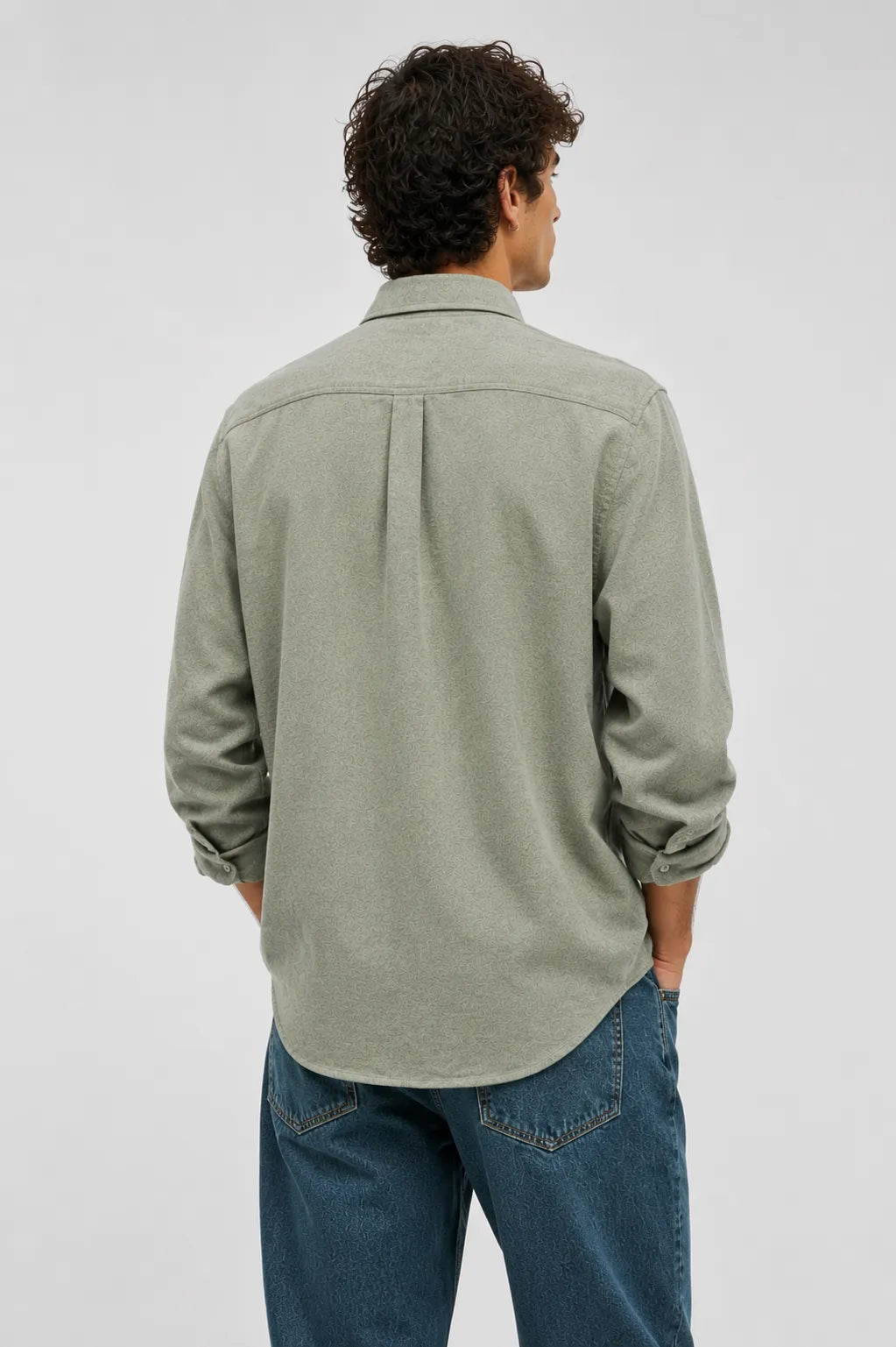 Samsoe Samsoe Camisa Hombre Liam Nx Gris Who killed Bambi?