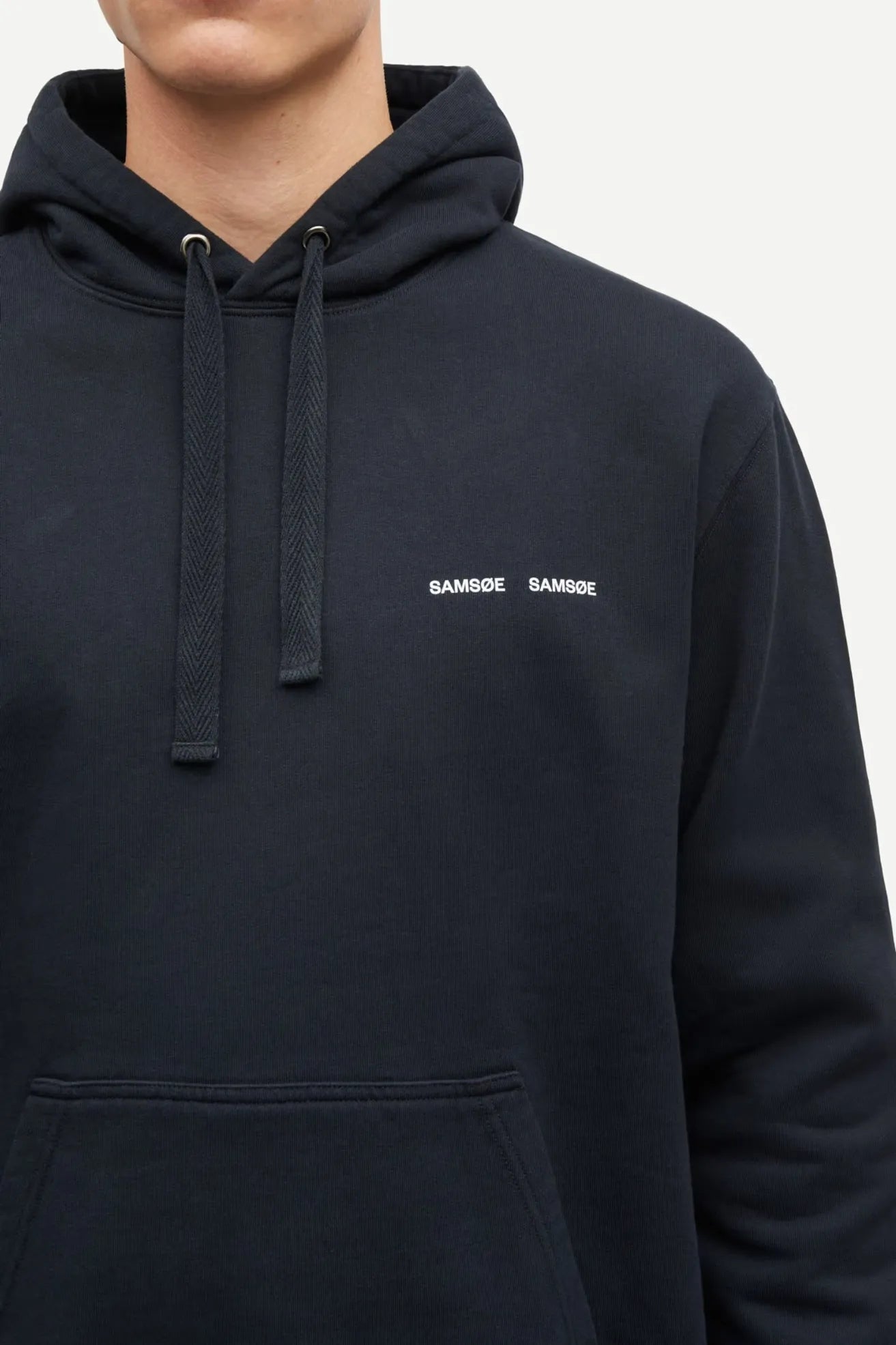 Samsøe Samsøe Sudadera Capucha Hombre Norsbro Azul Who killed Bambi?