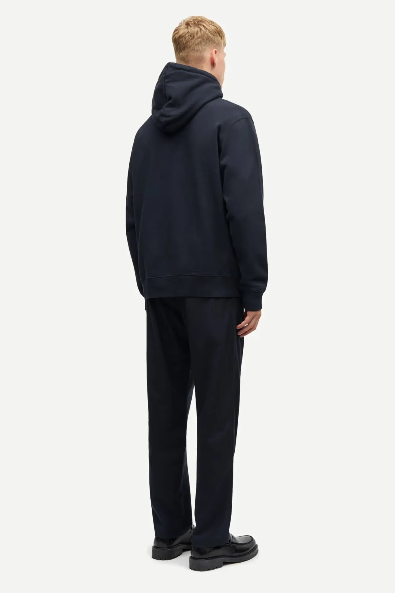 Samsøe Samsøe Sudadera Capucha Hombre Norsbro Azul Who killed Bambi?