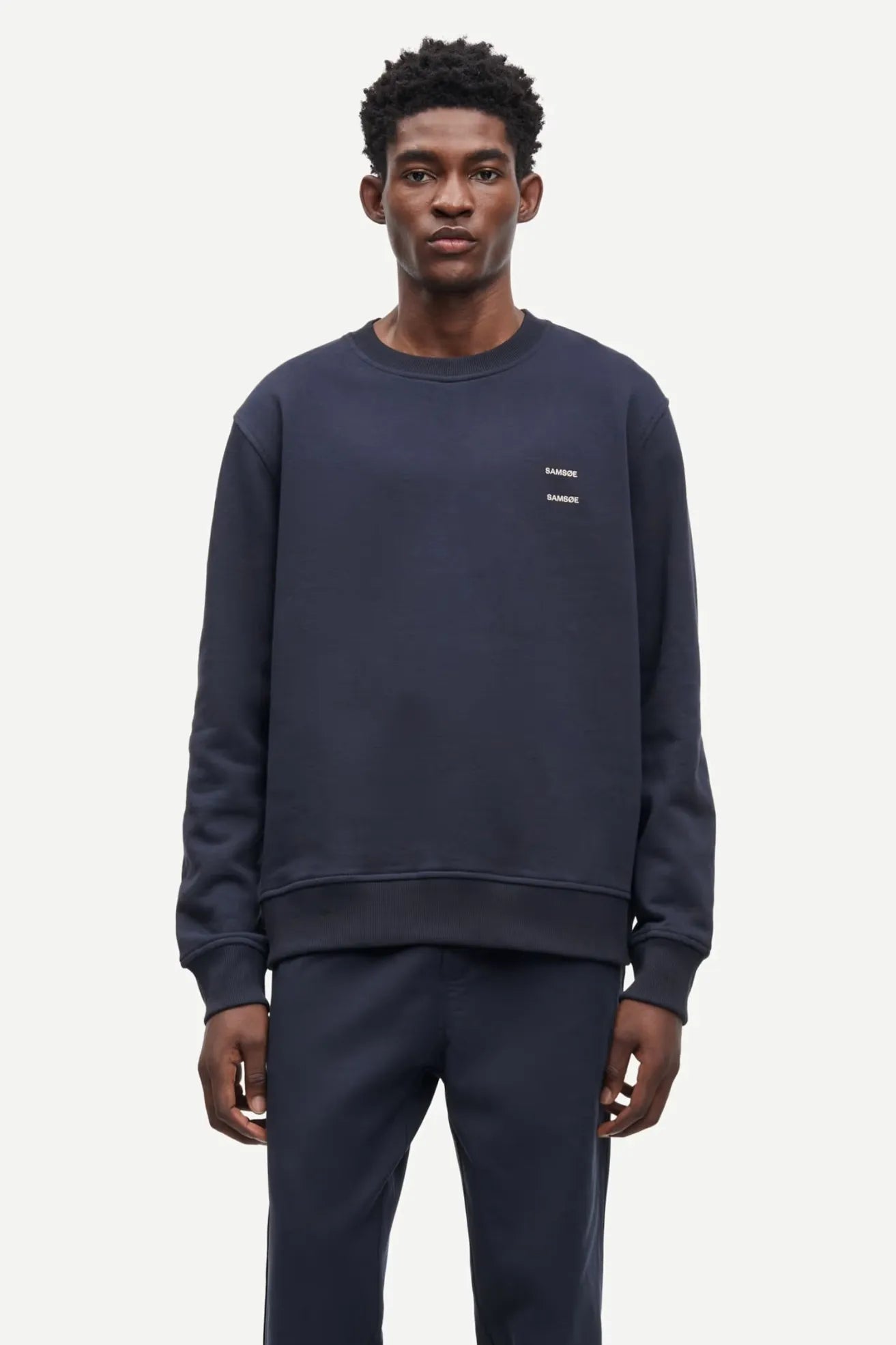 Samsøe Samsøe Sudadera Hombre Joel Azul Who killed Bambi?