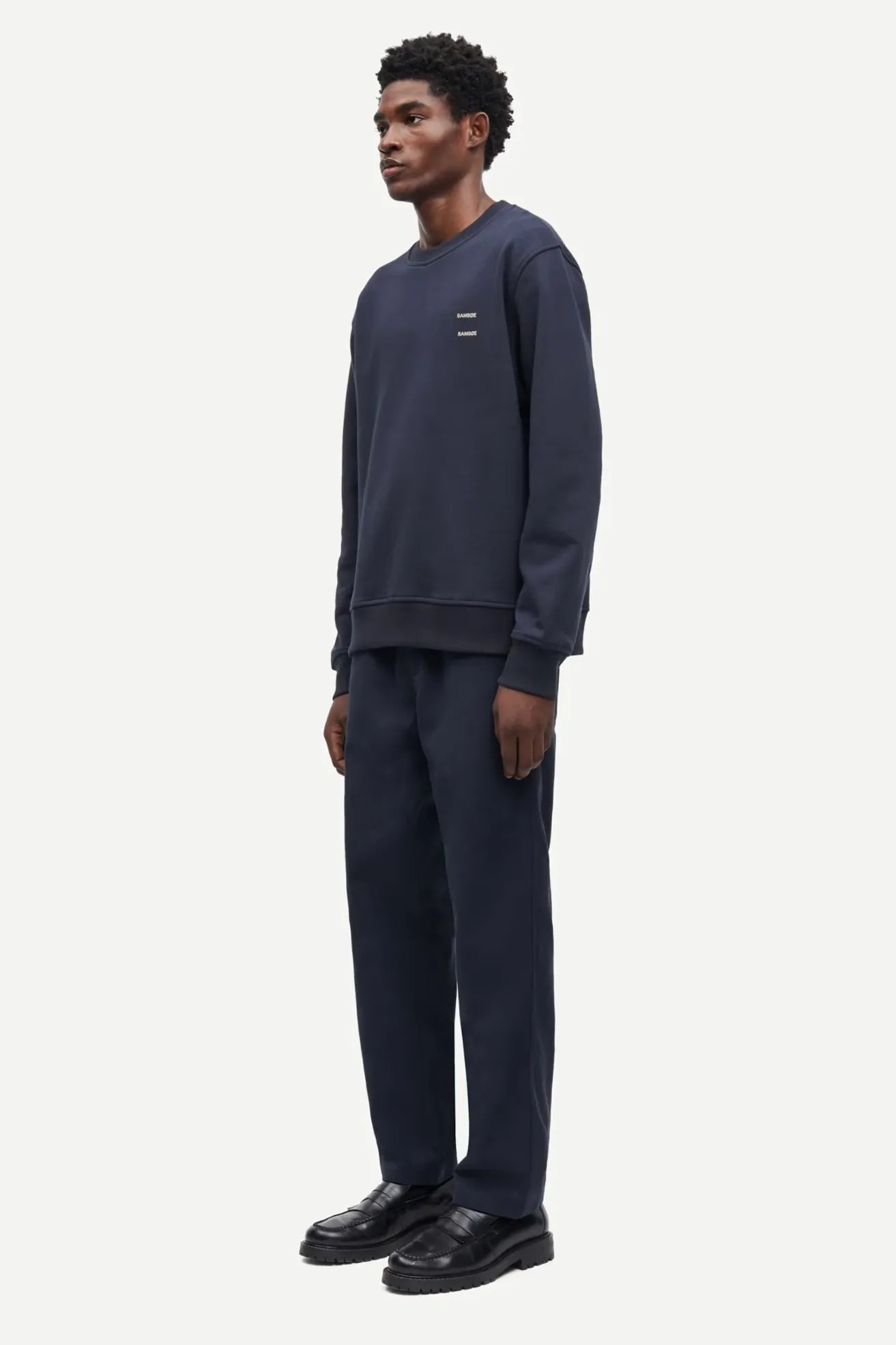 Samsøe Samsøe Sudadera Hombre Joel Azul Who killed Bambi?