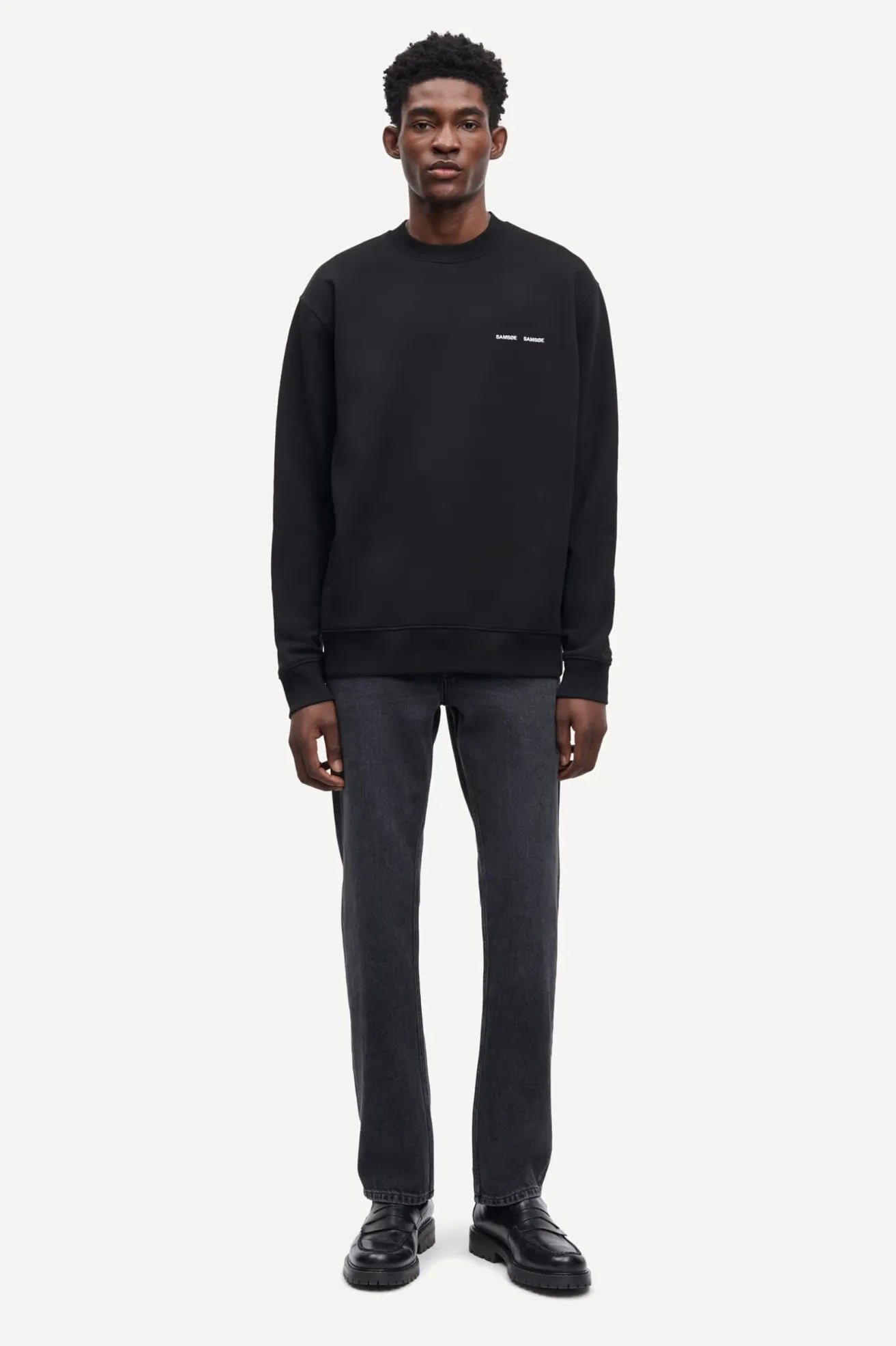 Samsøe Samsøe Sudadera Hombre Norsbro Negra Who killed Bambi?