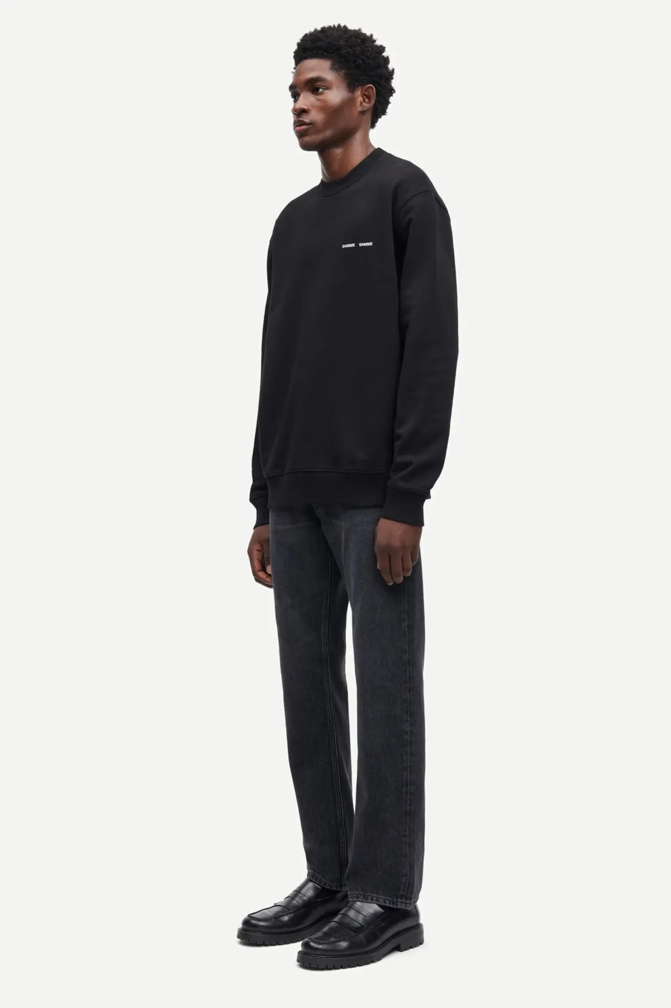 Samsøe Samsøe Sudadera Hombre Norsbro Negra Who killed Bambi?