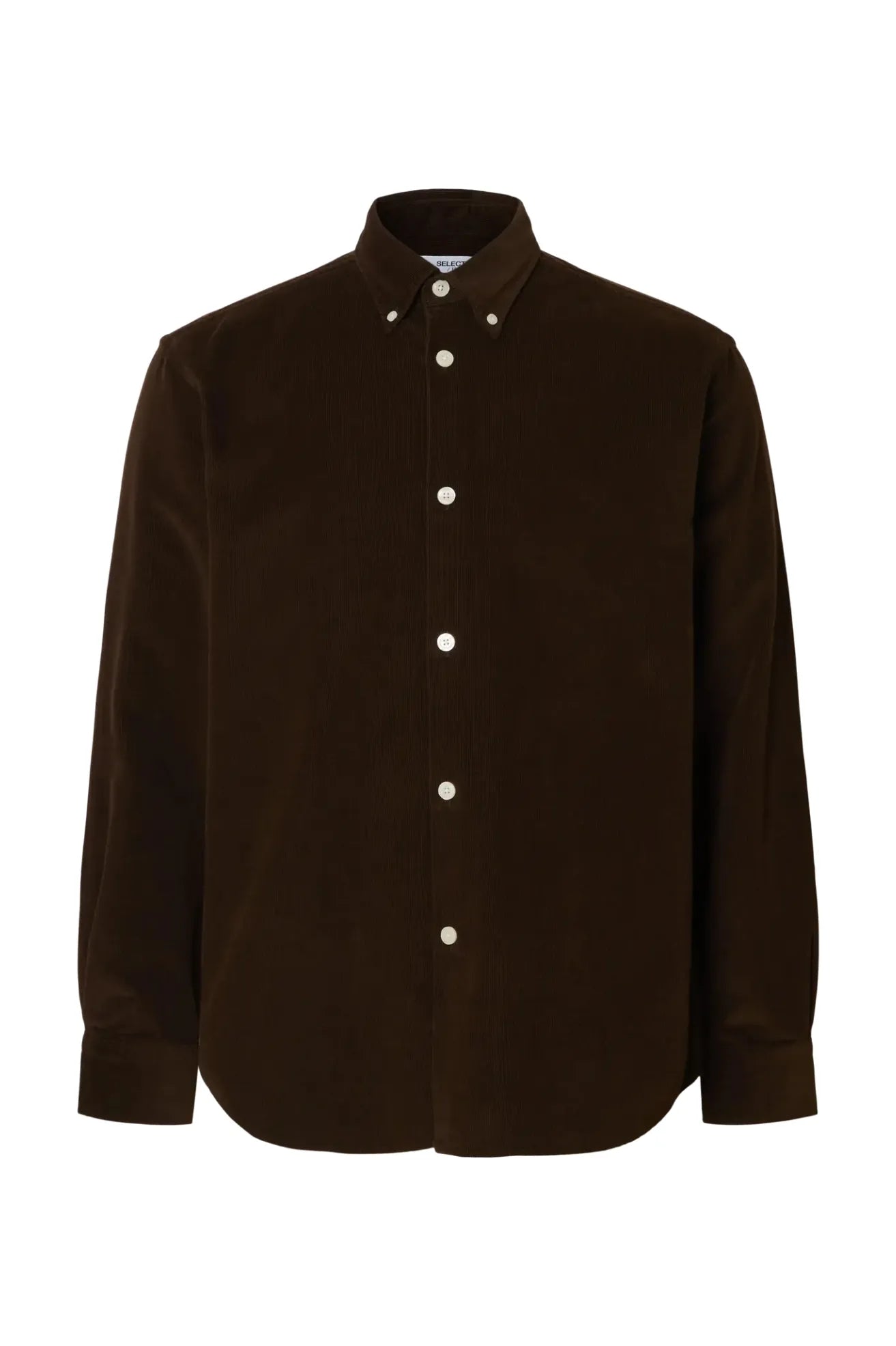 Selected Homme Camisa Hombre Pana Marrón Who killed Bambi?