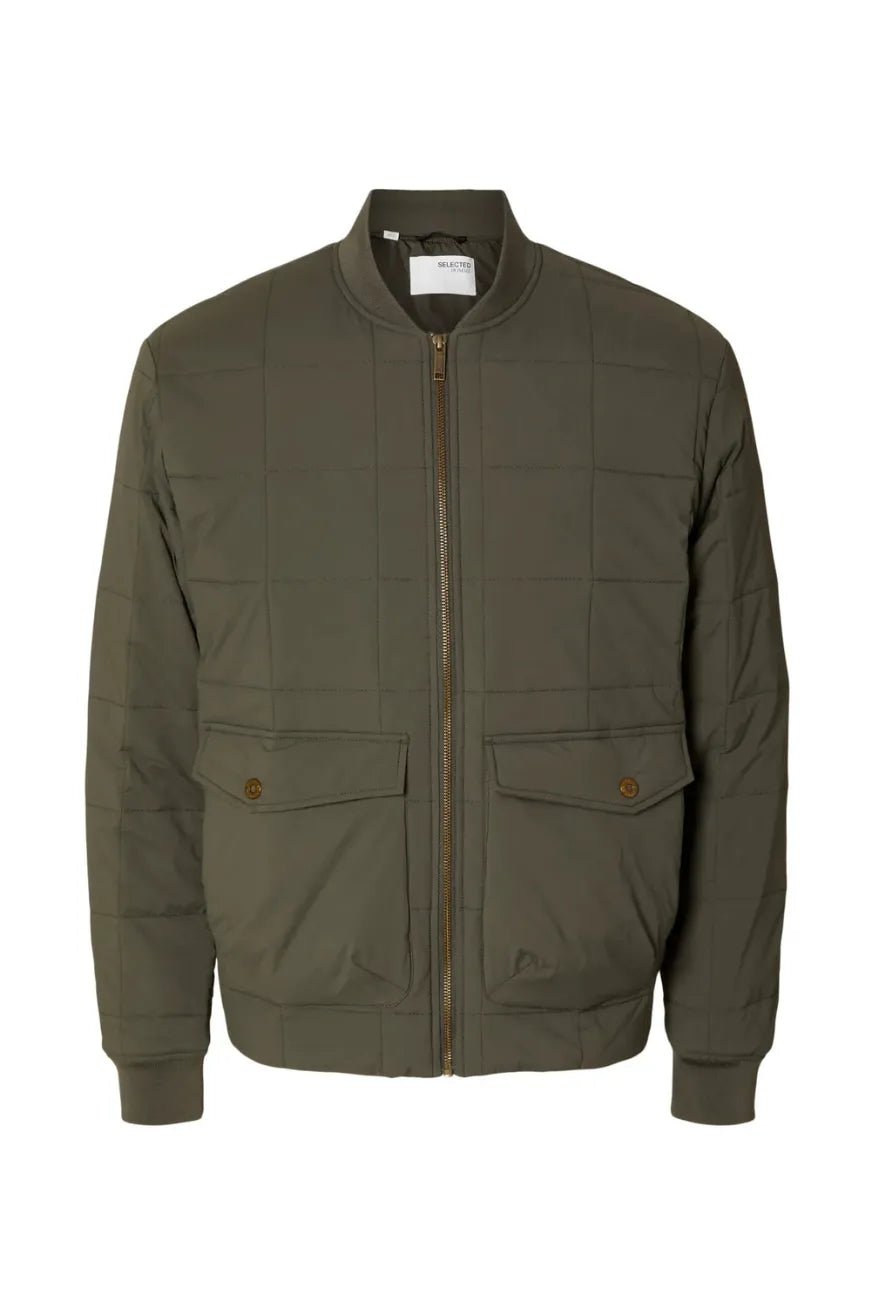 Selected Homme Chaqueta Hombre Bomber Verde Who killed Bambi?