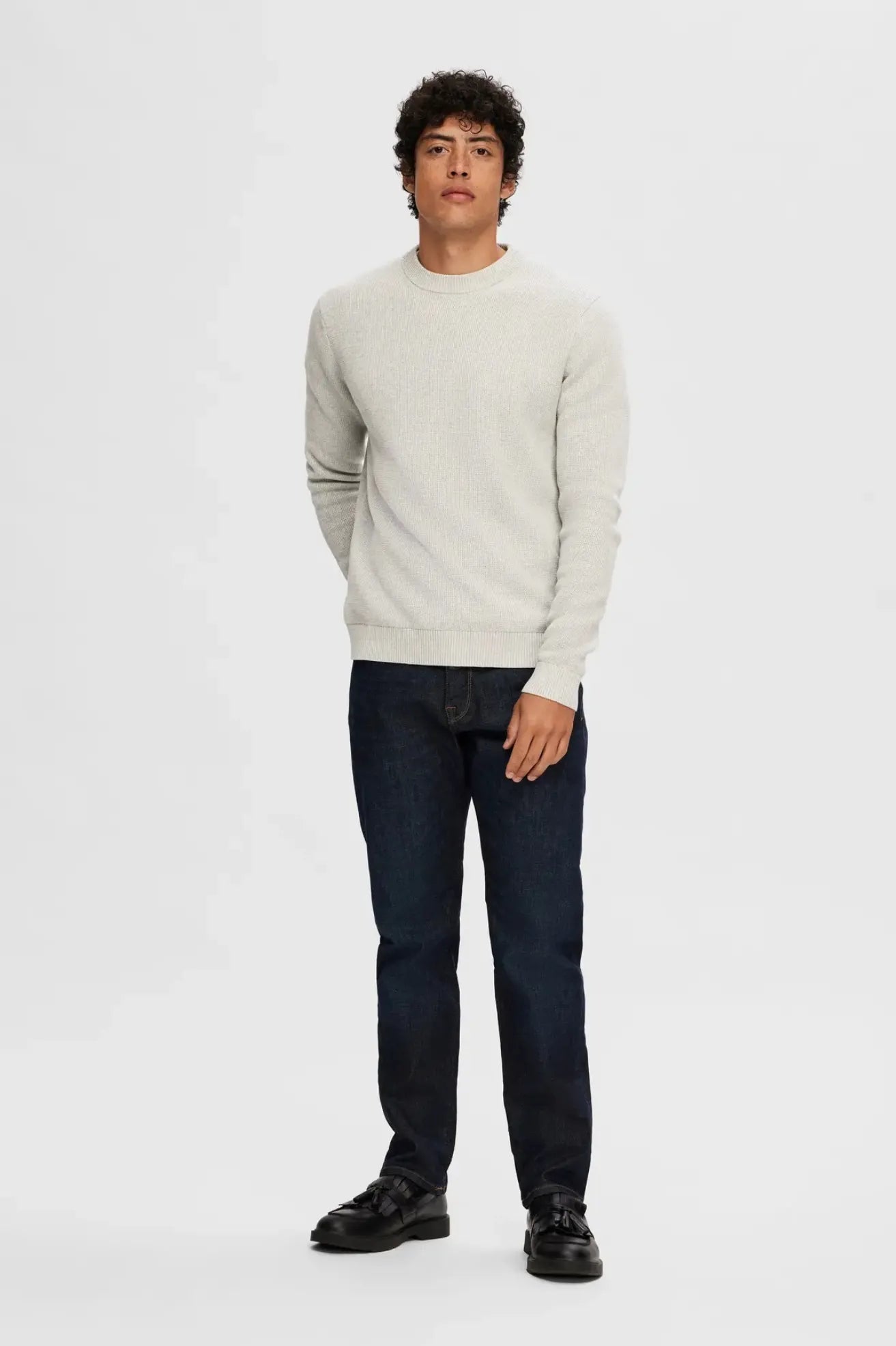 Selected Homme Jersey Hombre SLHDANE Gris Who killed Bambi?