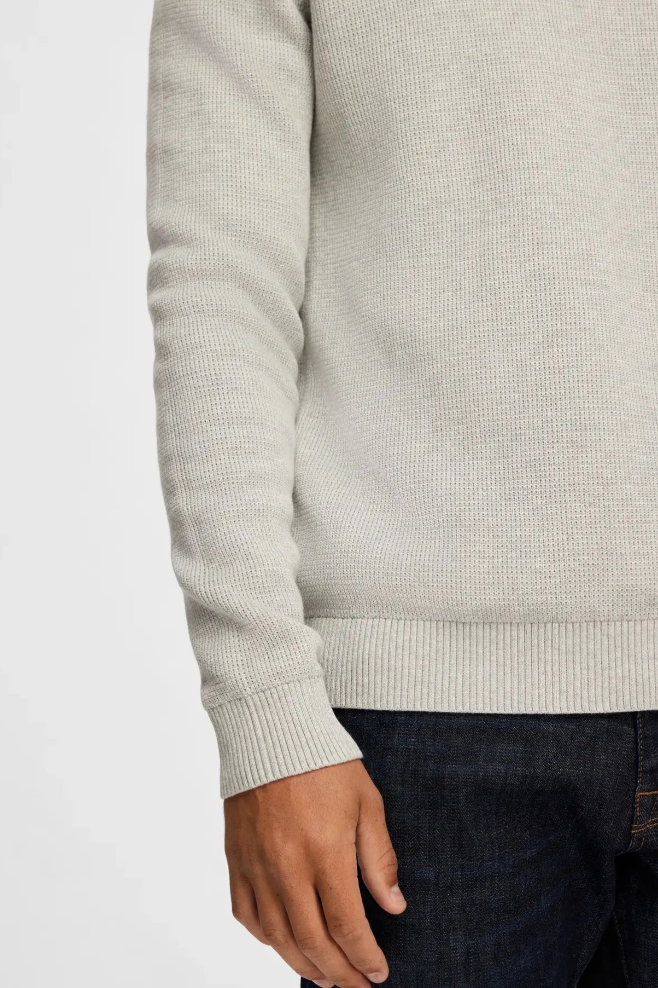 Selected Homme Jersey Hombre SLHDANE Gris Who killed Bambi?