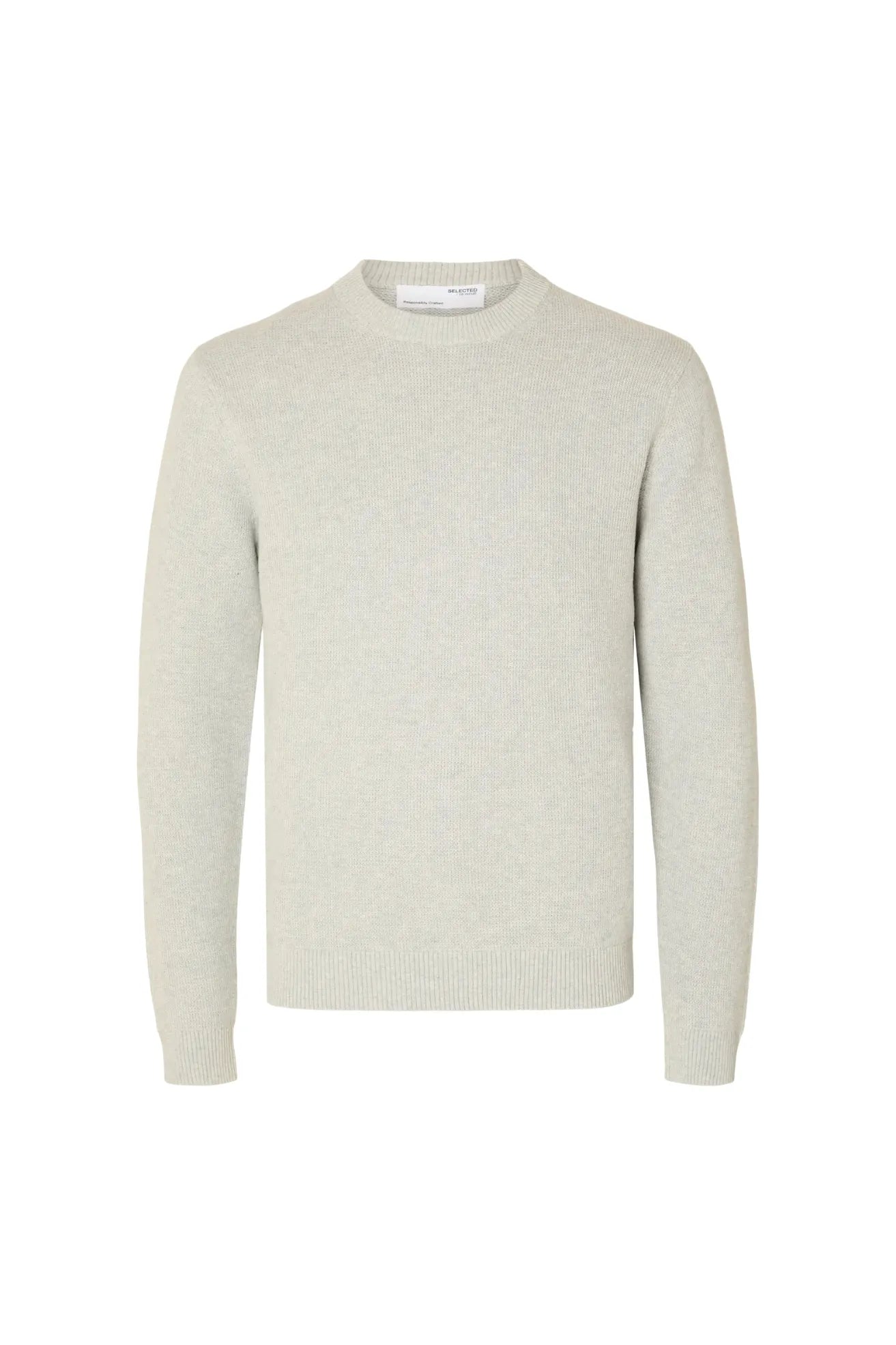 Selected Homme Jersey Hombre SLHDANE Gris Who killed Bambi?