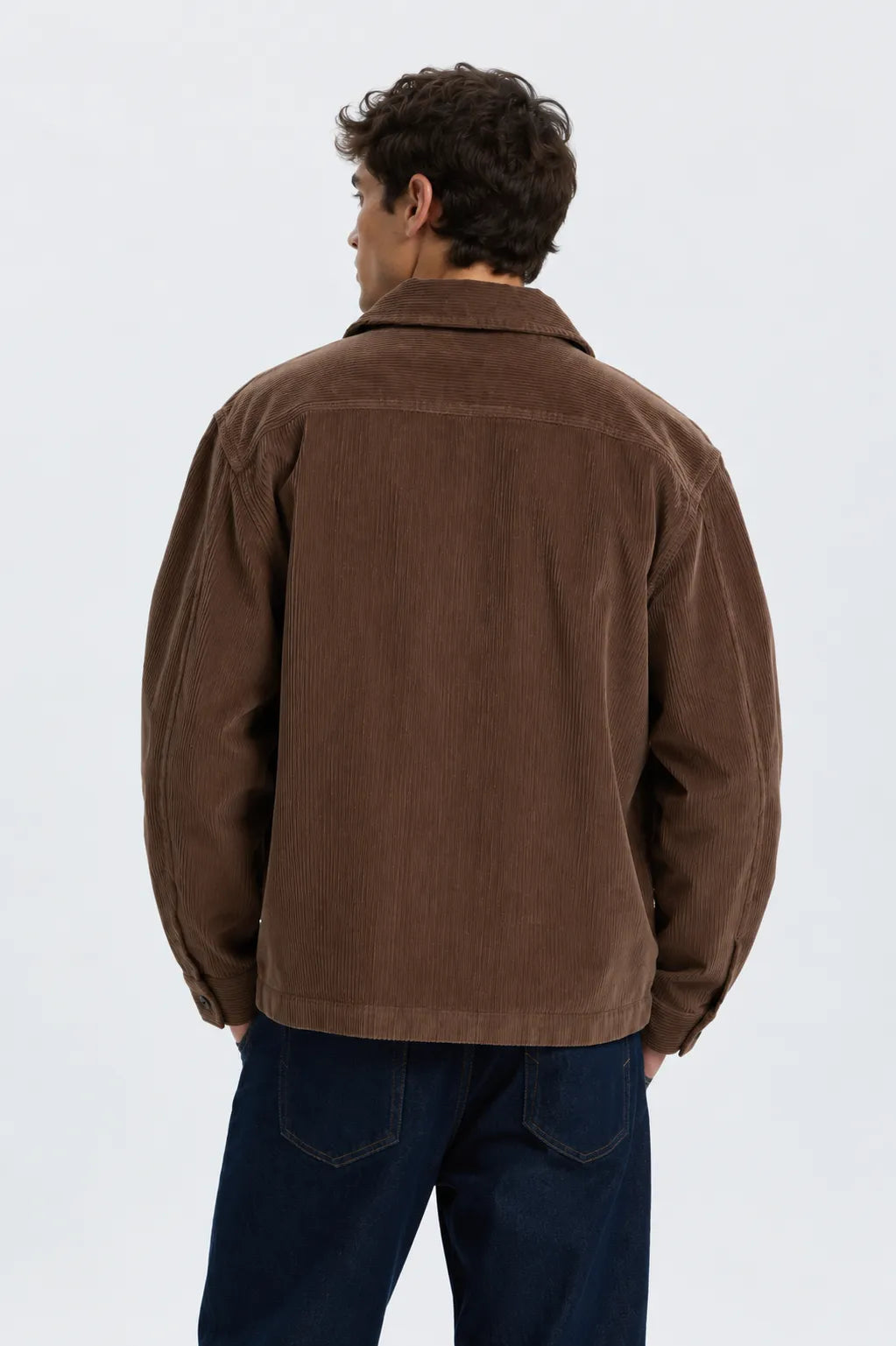 Selected Homme Sobrecamisa Hombre Pana Marrón Who killed Bambi?