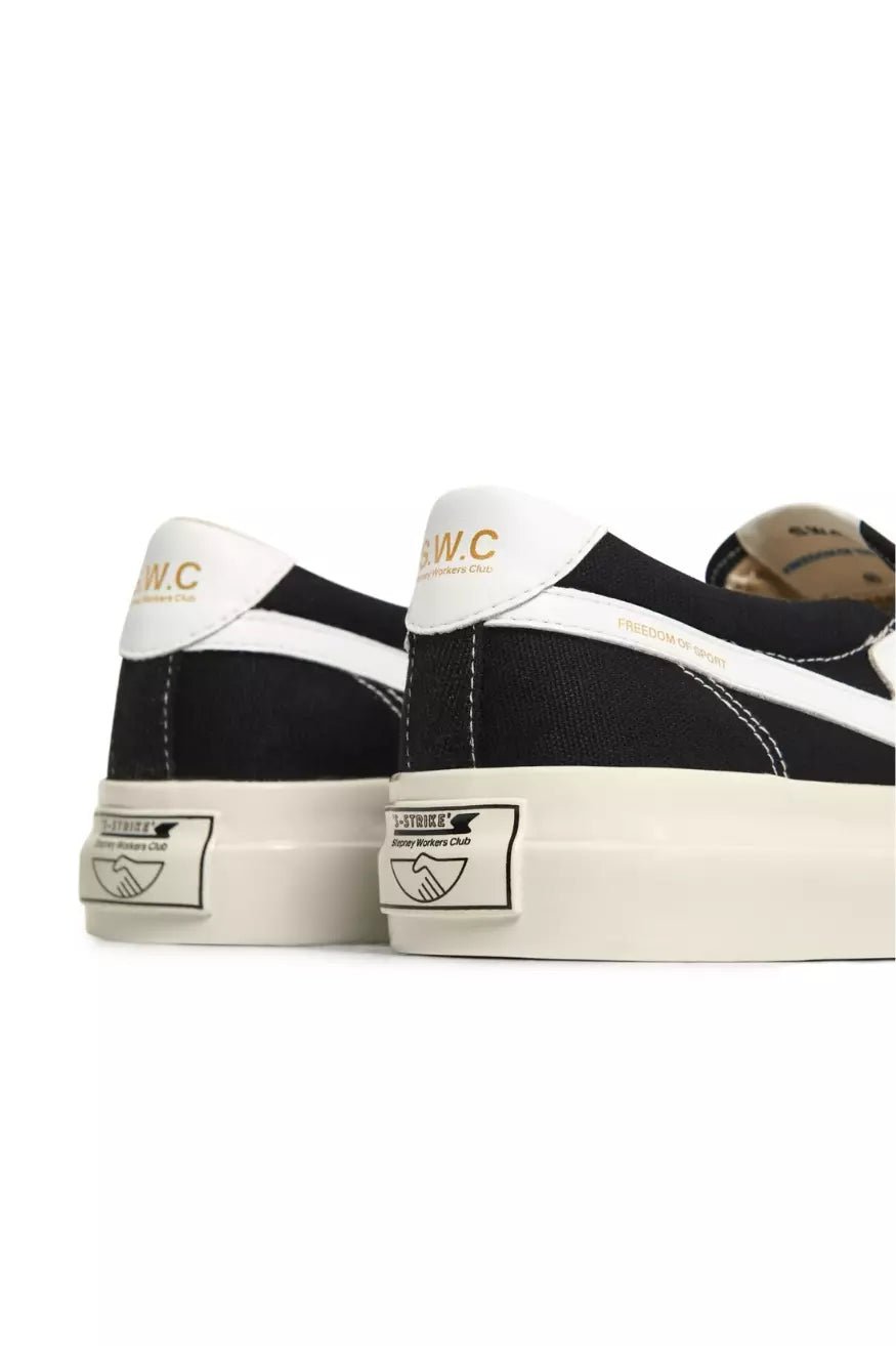 Stepney Workers Club Zapatillas Lister S-Strike Canvas Hombre Black-White Who killed Bambi?