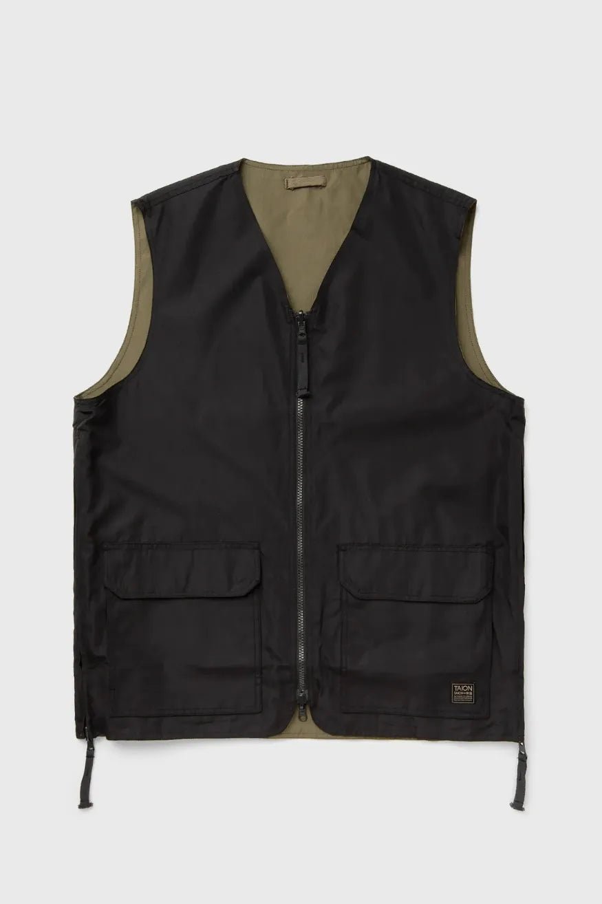 Taion Chaleco Hombre Reversible R001ZNDML Negro / Verde Who killed Bambi?