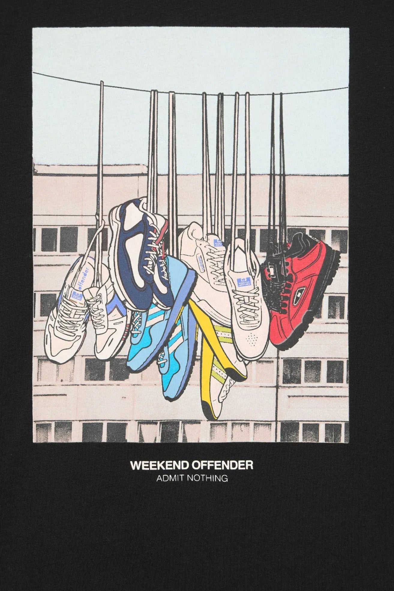 Weekend Offender Camiseta Hombre Battle Lines Negra Who killed Bambi?