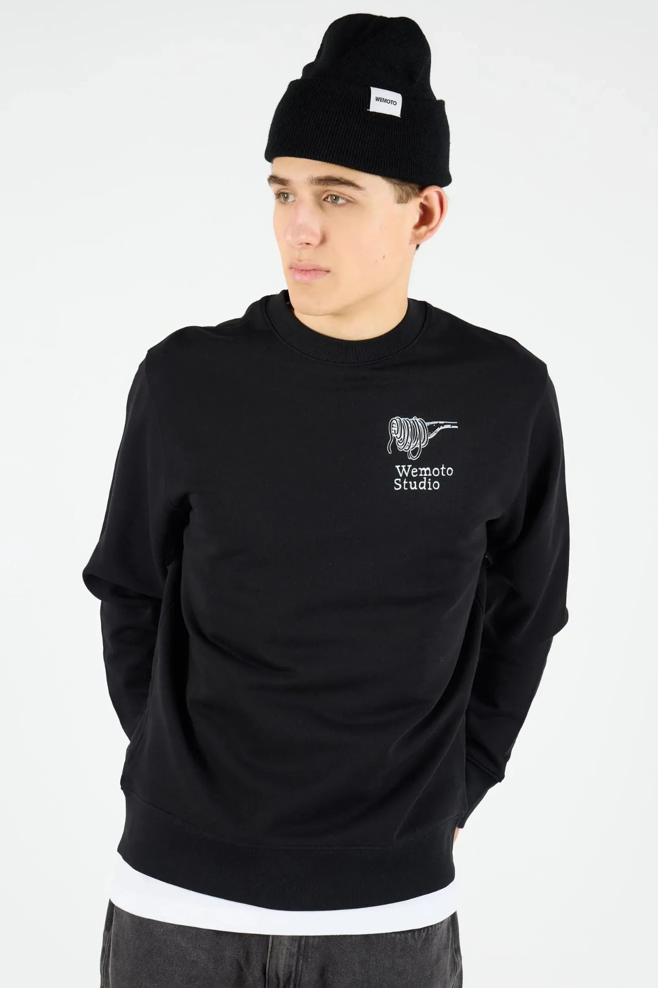 Wemoto Clothing Sudadera Hombre Pasta Club Negra Who killed Bambi?