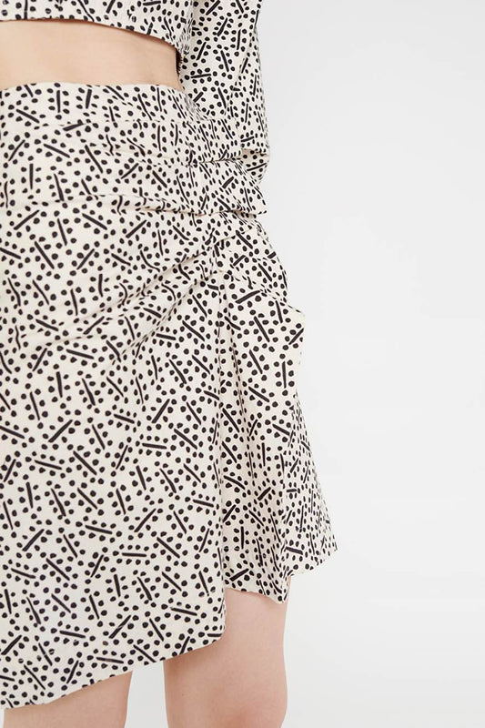Wild Pony Falda Corta Estampado NEgro Who killed Bambi?