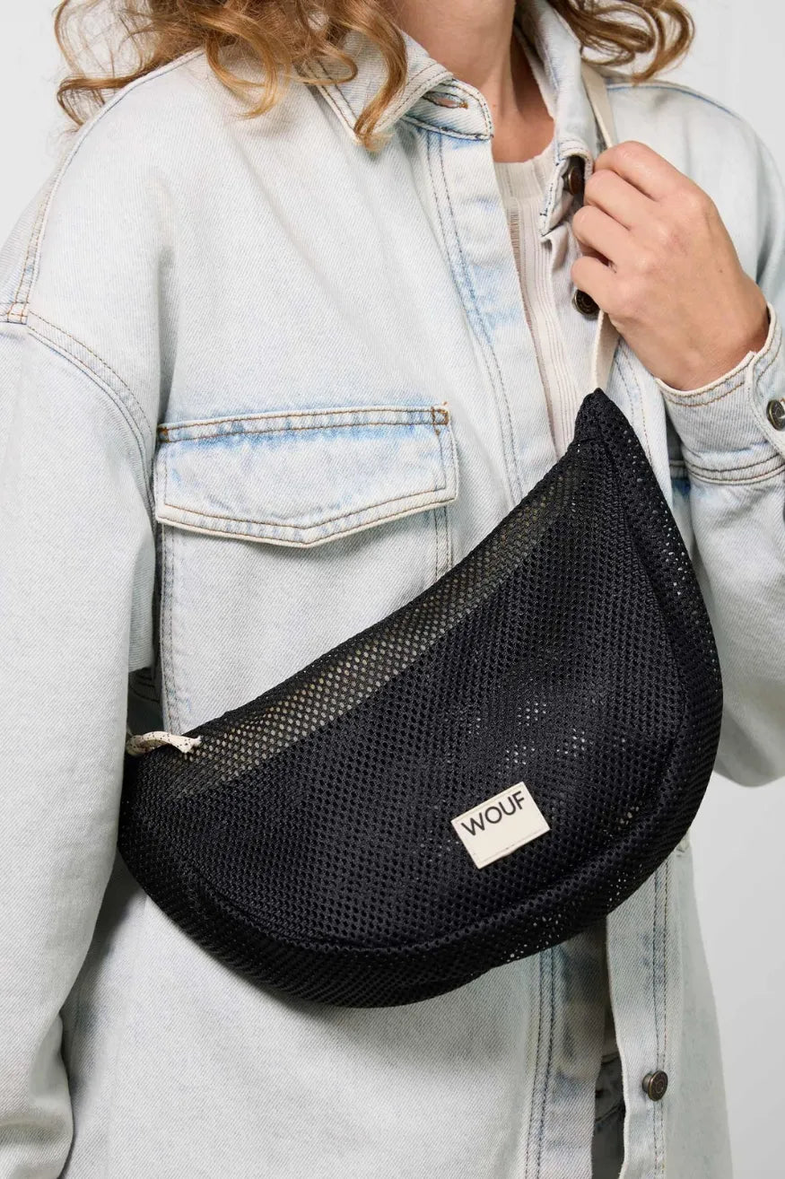 Wouf Bolso Bandolera Half Onyx Negro Who killed Bambi?