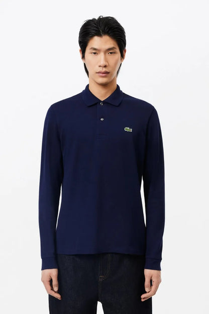 Lacoste Polo Manga Larga Original Hombre L.12.12 Azul