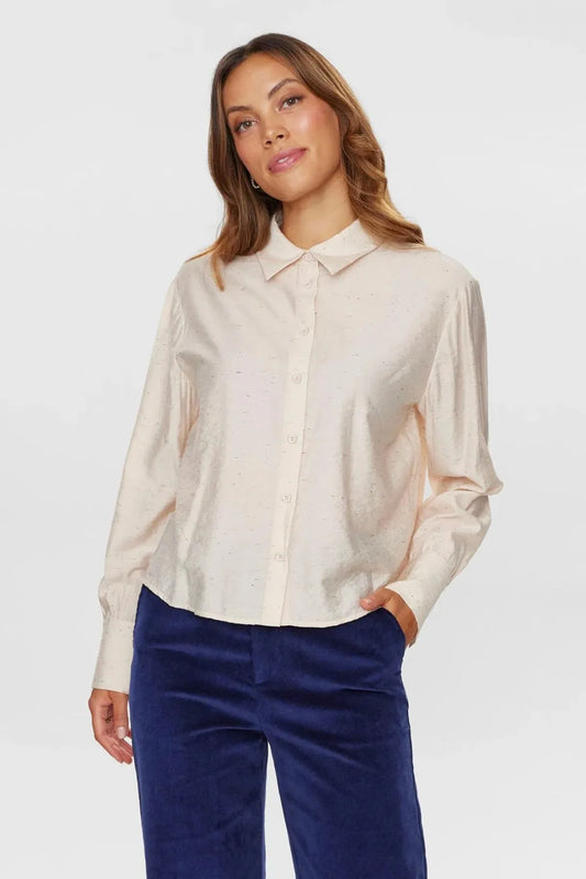 Nümph Camisa Mujer Nujona Beige