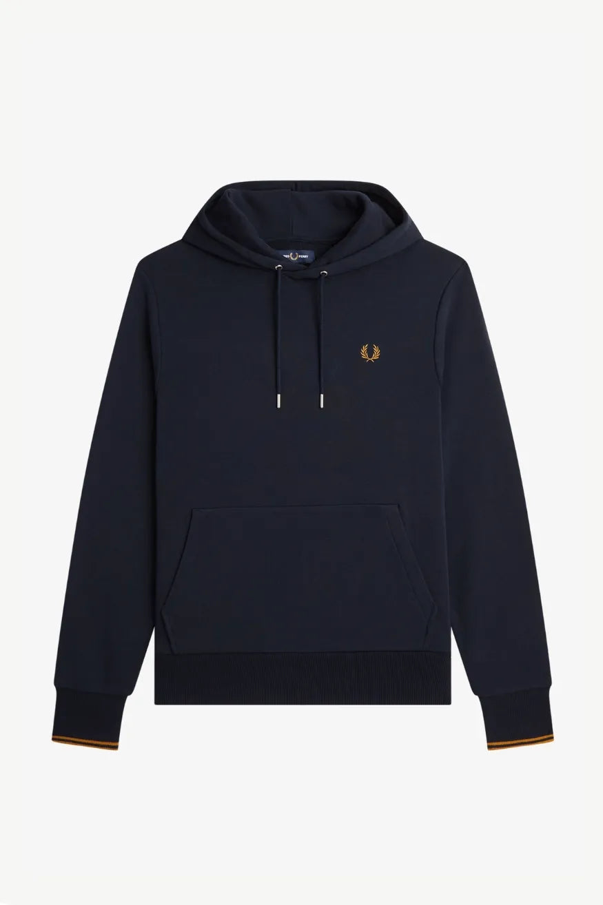 Fred Perry Sudadera Hombre Capucha Azul