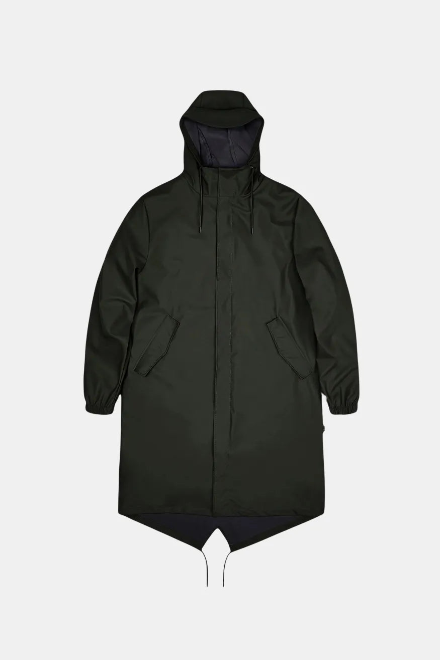 Rains Chubasquero Fishtail Parka Verde