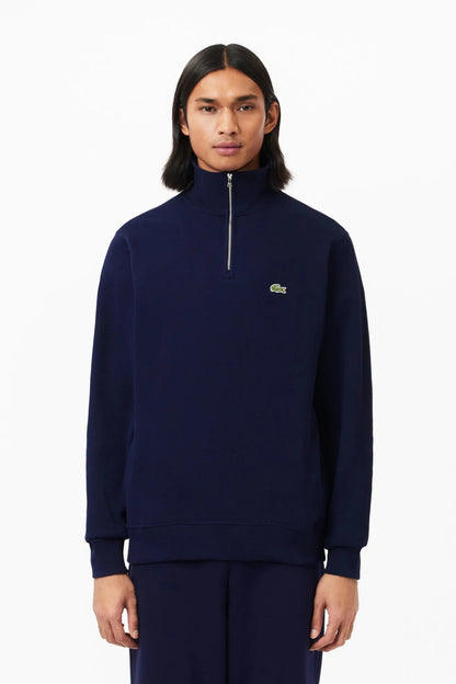 Lacoste Jersey Hombre Quarter Zip Azul