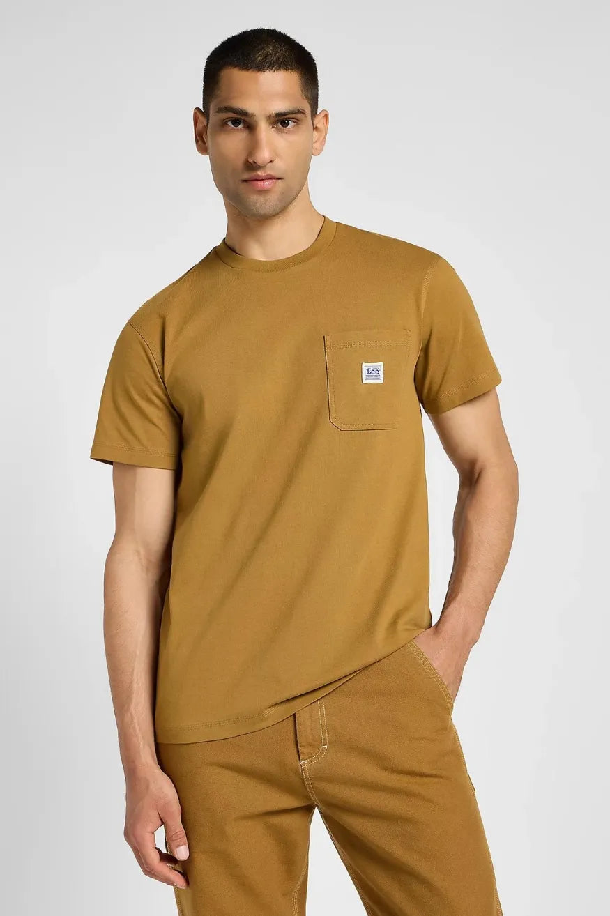 Lee Workwear Camiseta Hombre Bolsillo Ginger