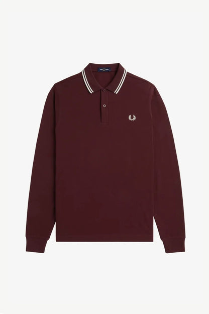 Fred Perry Polo Hombre Manga Larga M3636 Granate