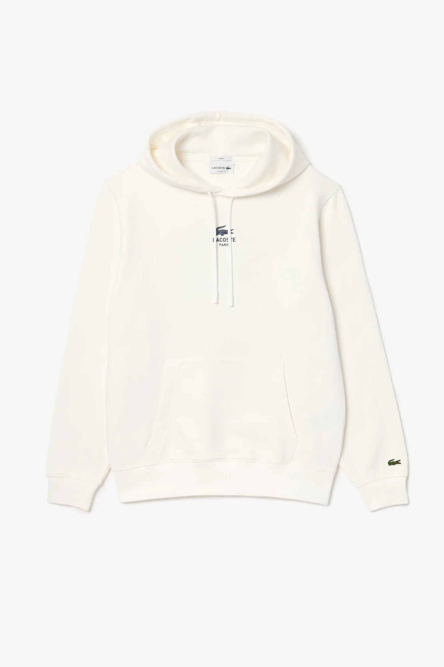 Lacoste Sudadera Paris Capucha Hombre o Mujer Blanca