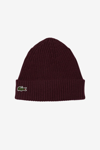 Lacoste Gorro Lana Burdeos