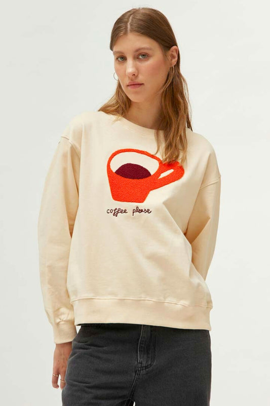 Compañia Fantastica Sudadera Mujer Café