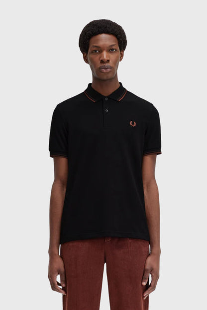 Fred Perry Polo Hombre M3600 Negro W68