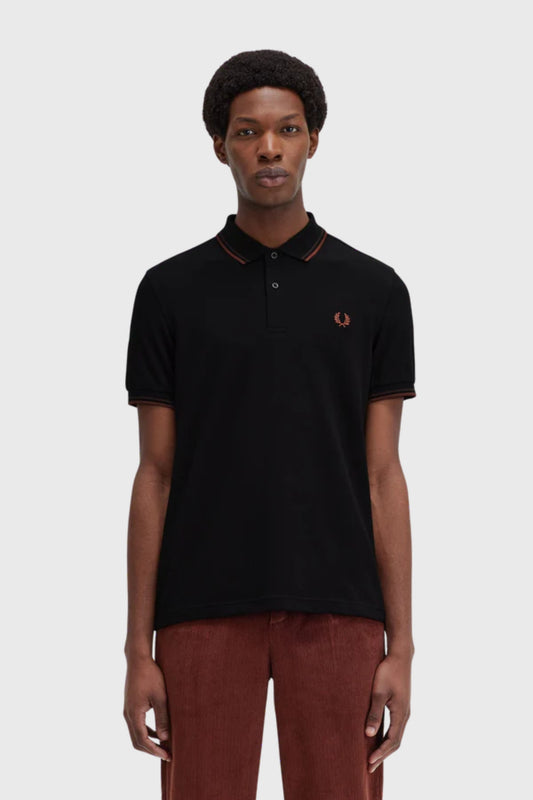 Fred Perry Polo Hombre M3600 Negro W68