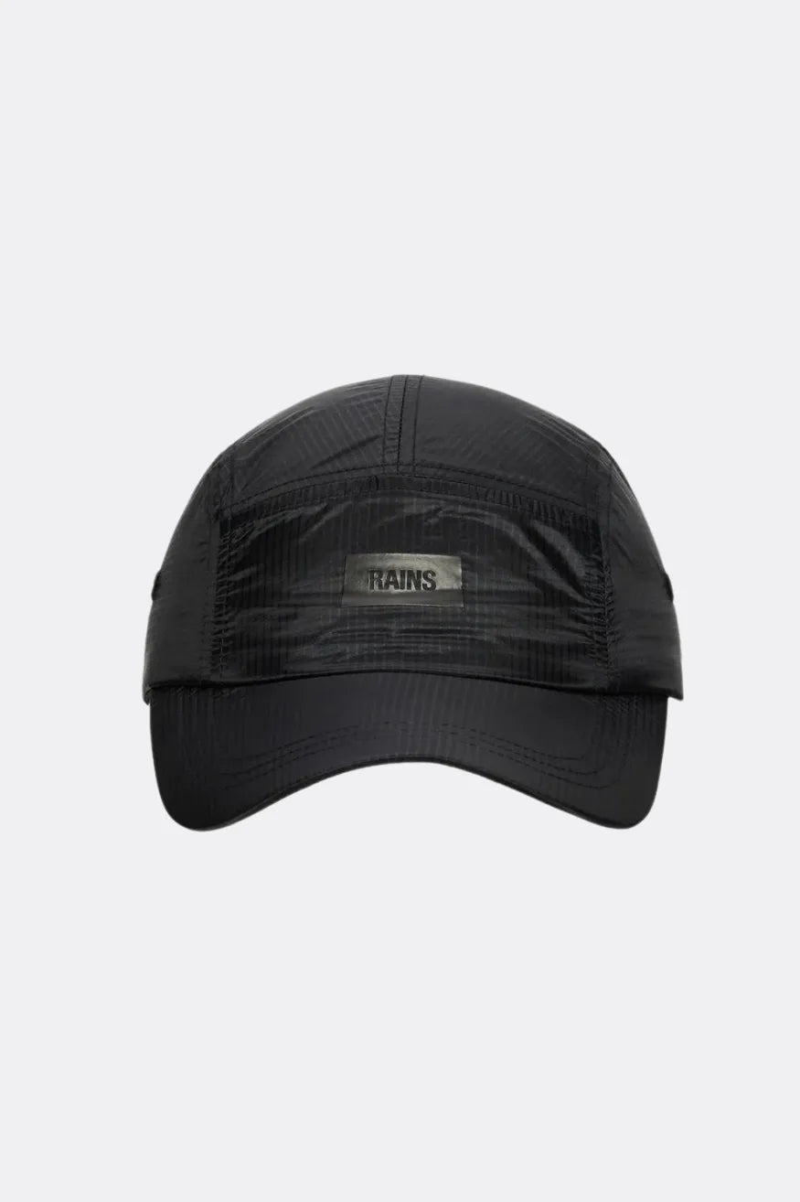 Rains Gorra 5 Panel Ripstop Negra