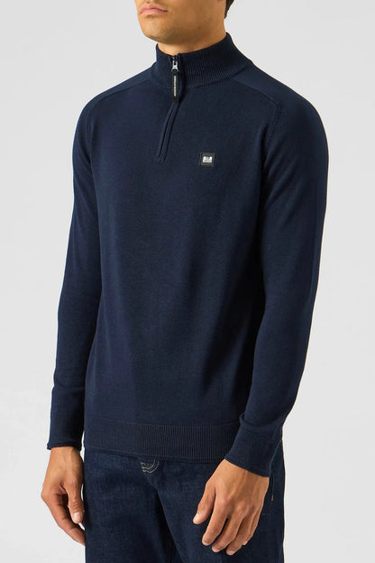 Weekend Offender Jersey Hombre Half Zip Pierre Azul