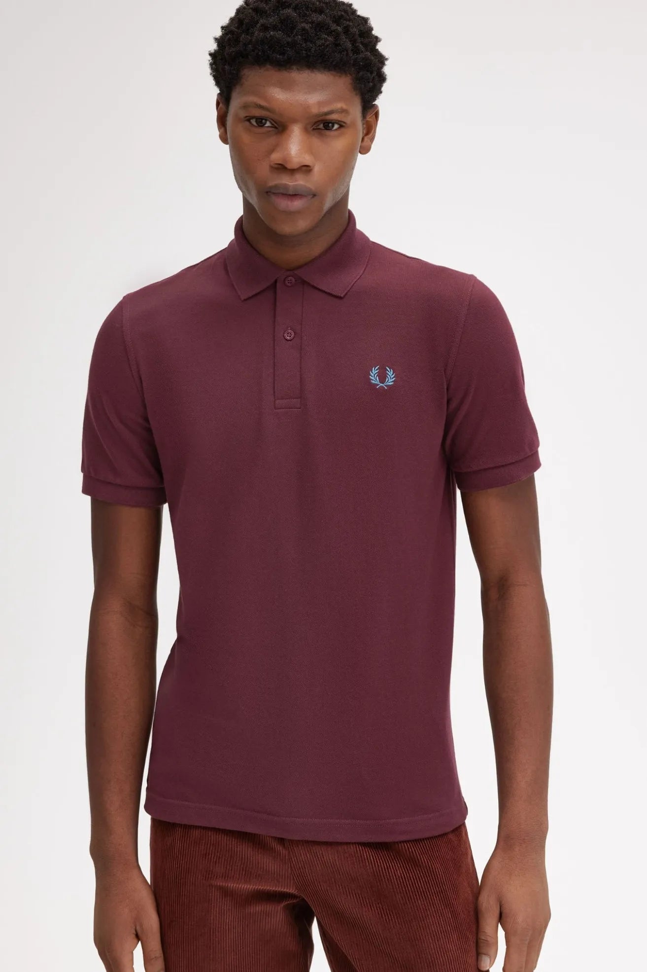 Fred Perry Polo Hombre Made In England M3 Granate W80