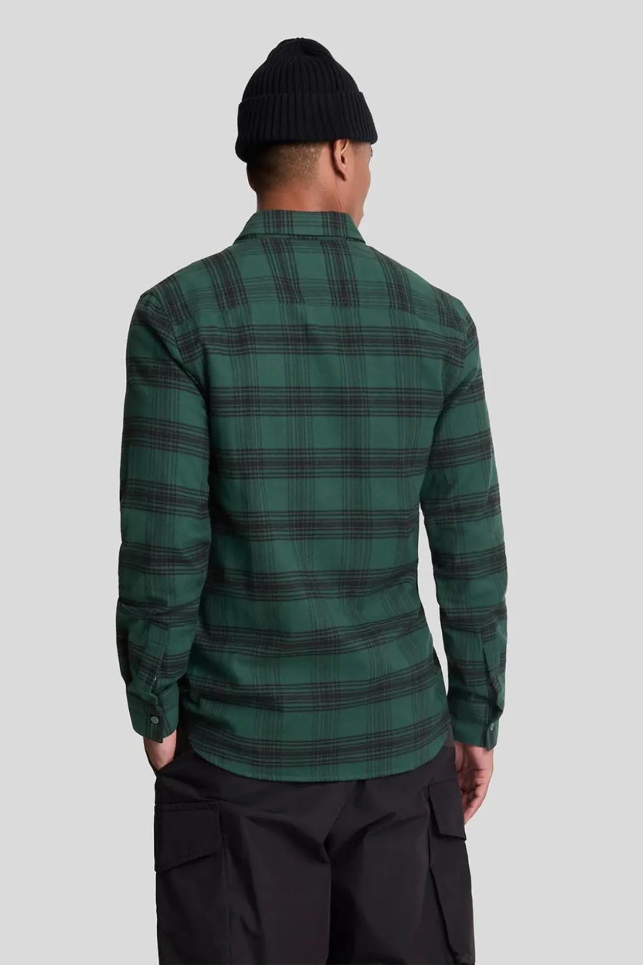 Lyle And Scott Camisa Cuadros Hombre Flannel Verde