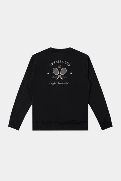 Sanjo Sudadera Hombre Tennis Club Negra