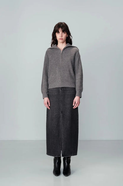 Grace and Mila Jersey Mujer Oversize Naiki Gris