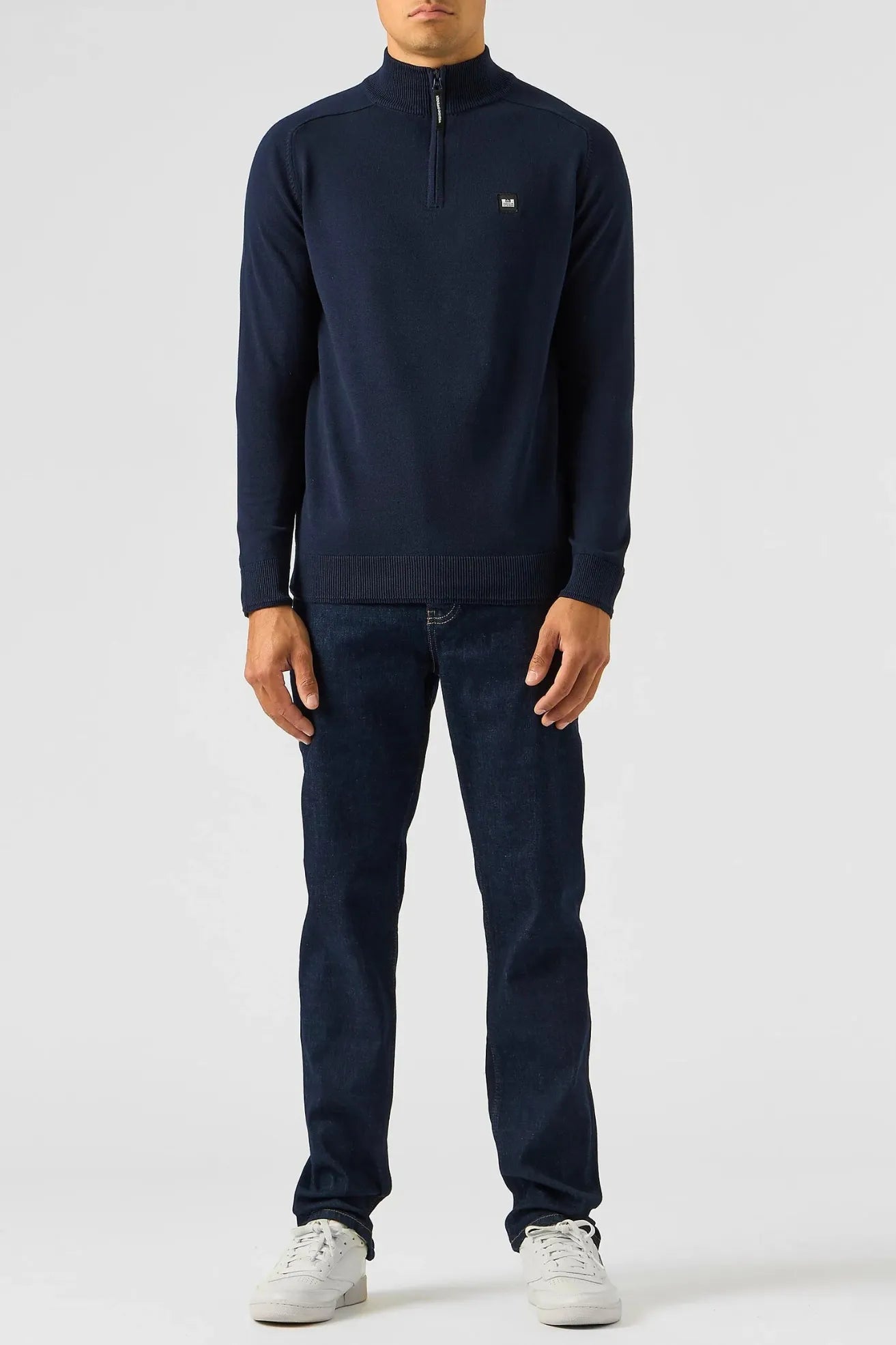 Weekend Offender Jersey Hombre Half Zip Pierre Azul