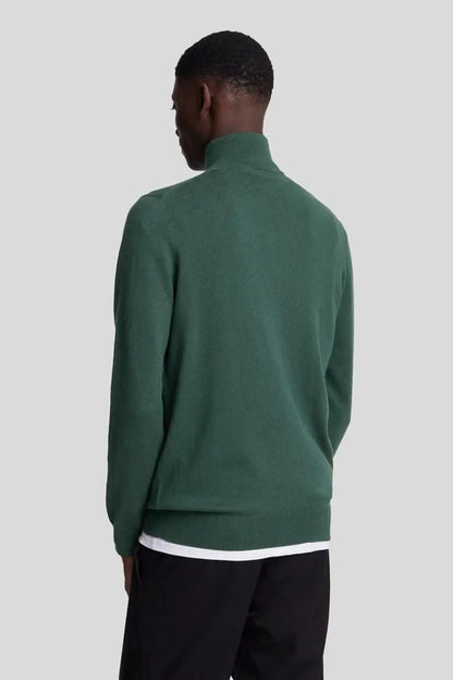 Lyle And Scott Jersey Hombre Cotton Merino 1/4 Zip Verde