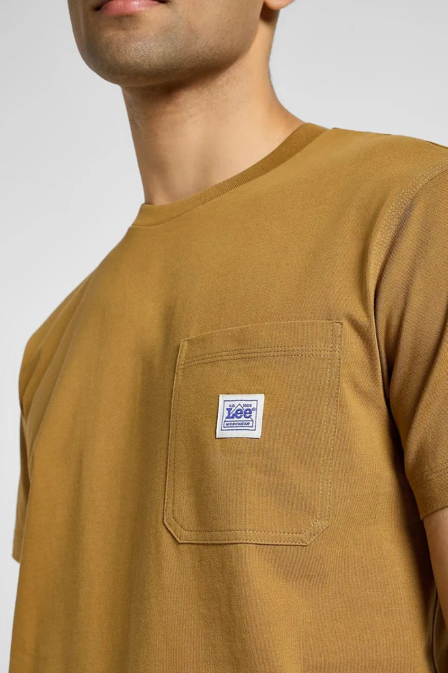 Lee Workwear Camiseta Hombre Bolsillo Ginger