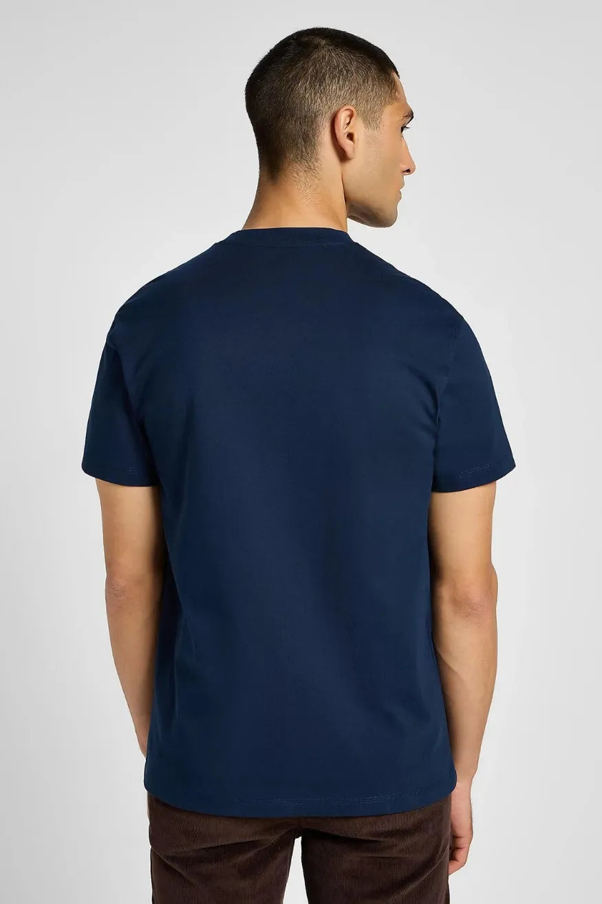 Lee Workwear Camiseta Hombre Bolsillo Azul