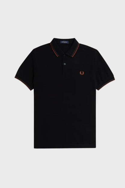 Fred Perry Polo Hombre M3600 Negro W68