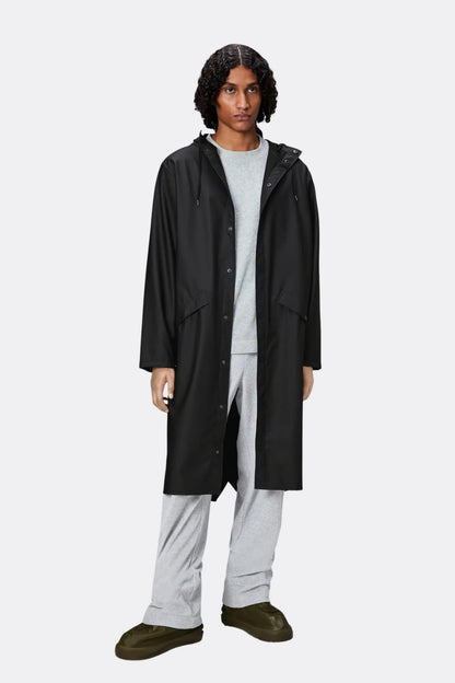 Rains Chubasquero Longer Jacket Negro